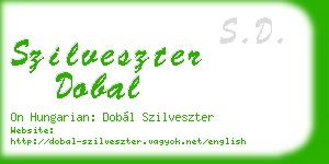 szilveszter dobal business card